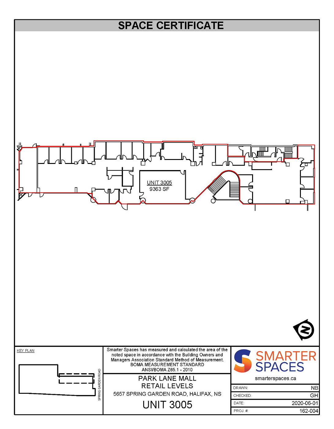 3005 - 5657 Spring Garden Road, Halifax, NS floorplan