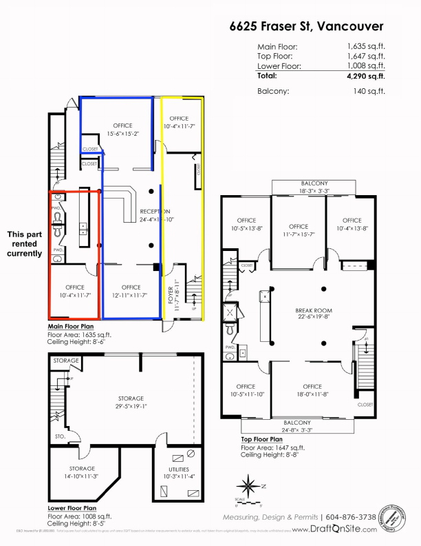 6625 Fraser St, Vancouver, BC floorplan