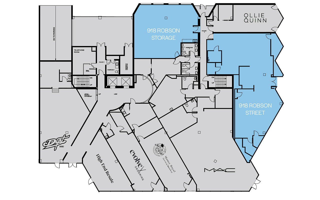 918 - 918 Robson Street, Vancouver, BC floorplan