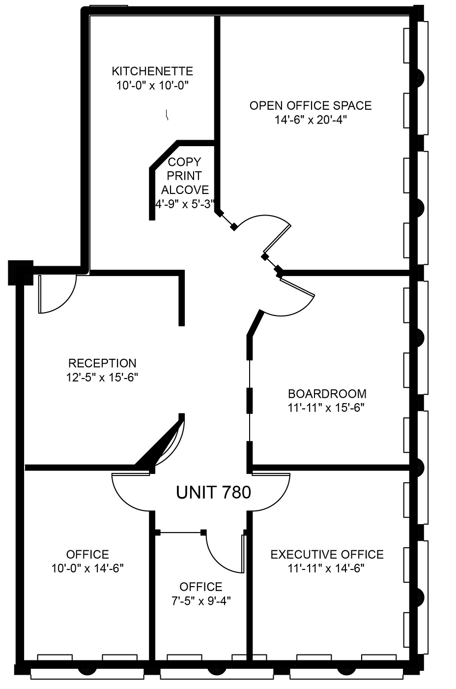 780 - 1111 West Hastings Street, Vancouver, BC floorplan