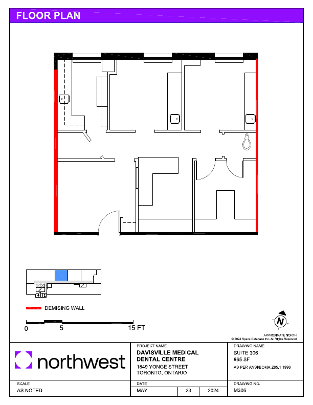 306 - 1849 Yonge St, Toronto, ON floorplan