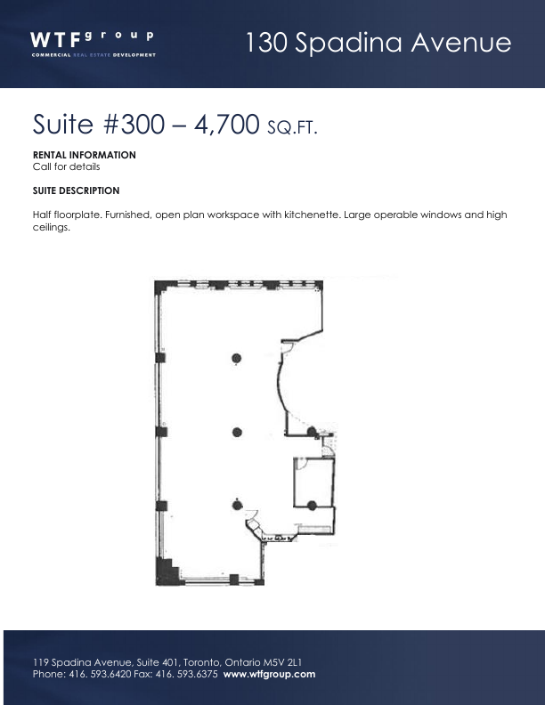 300 - 130 Spadina Ave, Toronto, ON floorplan
