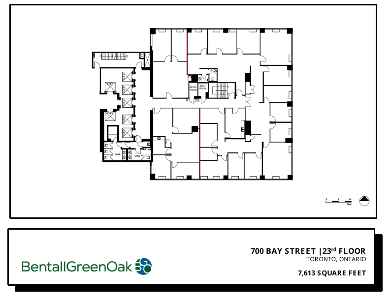 2300 - 700 Bay Street, Toronto, ON floorplan