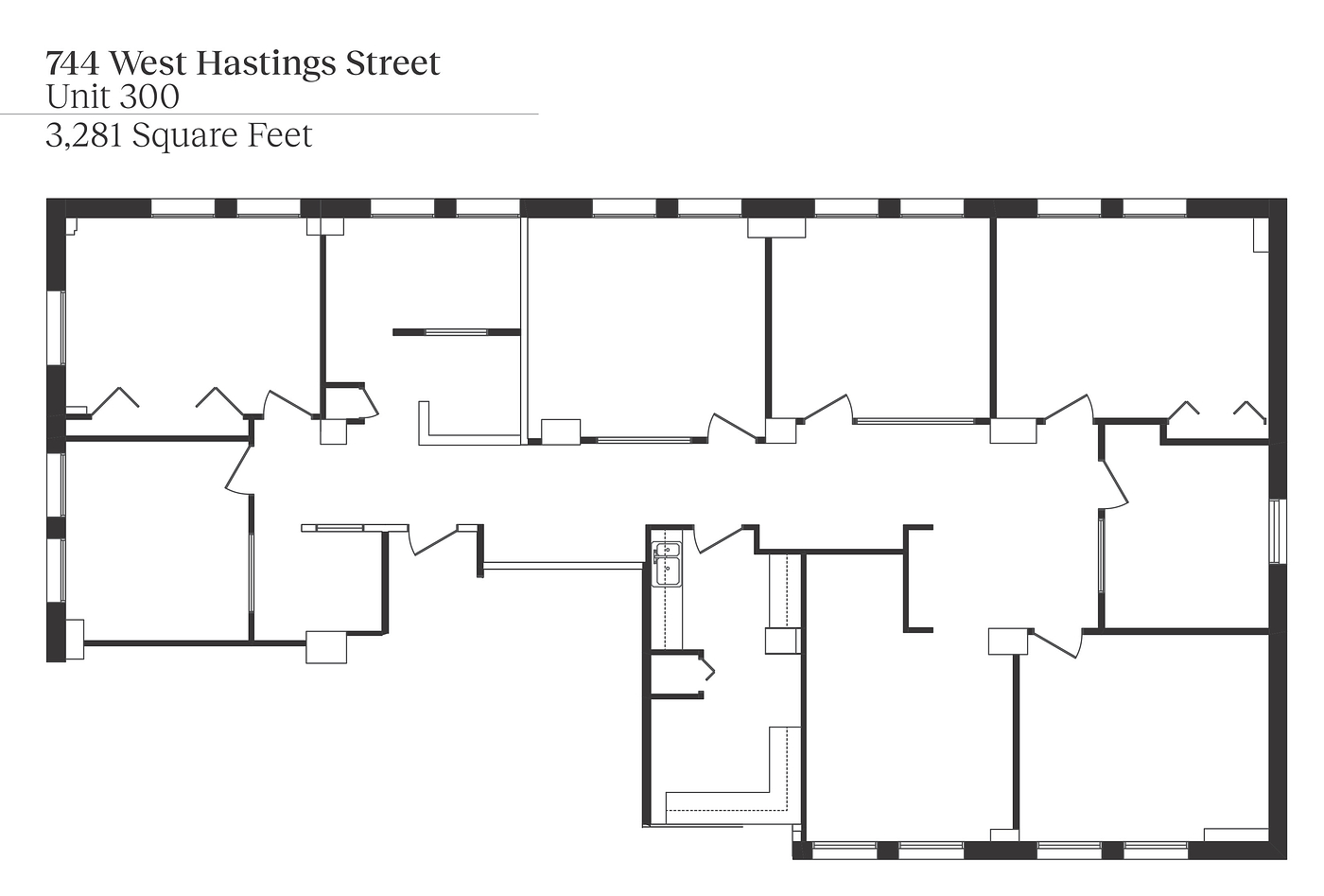 300 - 744 West Hastings Street, Vancouver, BC floorplan
