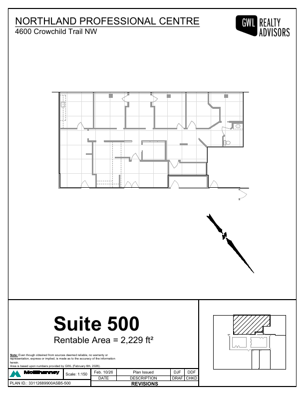 500 - 4600 Crowchild Trail Northwest, Calgary, AB floorplan