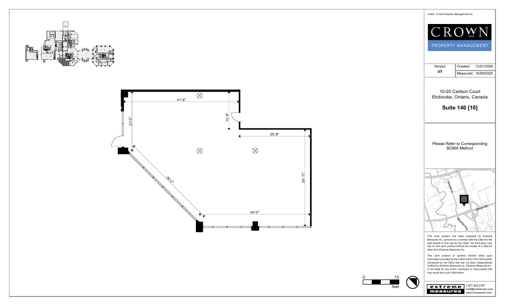 140 - 10 Carlson Court, Toronto, ON floorplan