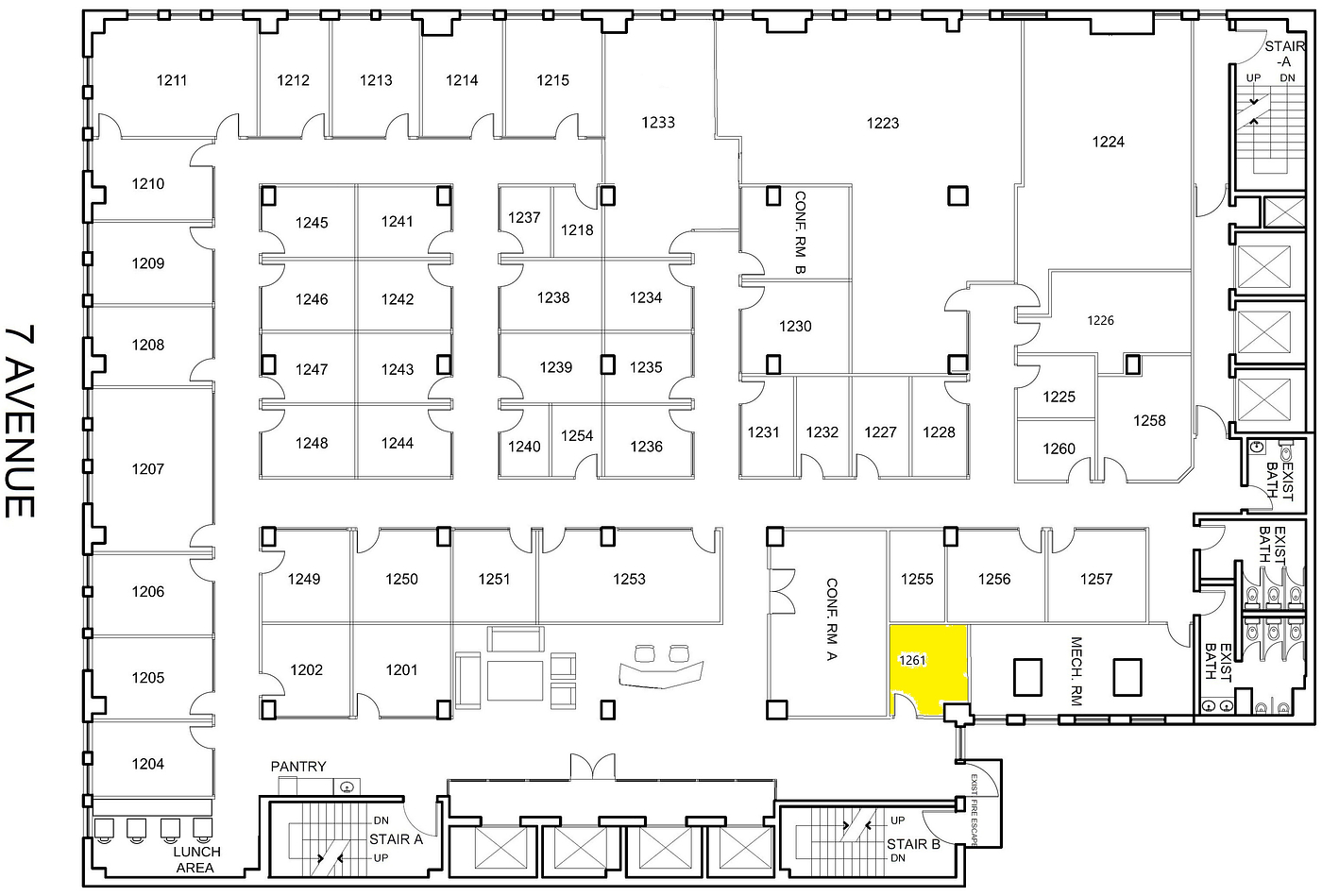 1261 - 469 7th Avenue, New York, NY floorplan