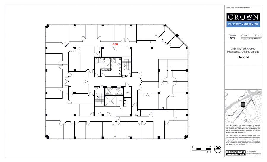 400 - 2630 Skymark Avenue, Mississauga, ON floorplan