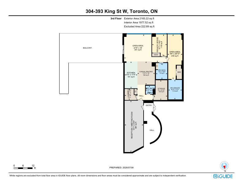 304 - 393 King St W, Toronto, ON floorplan