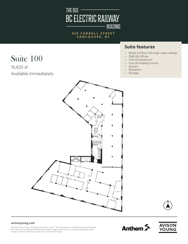 550/560 - 425 Carrall St, Vancouver, BC floorplan
