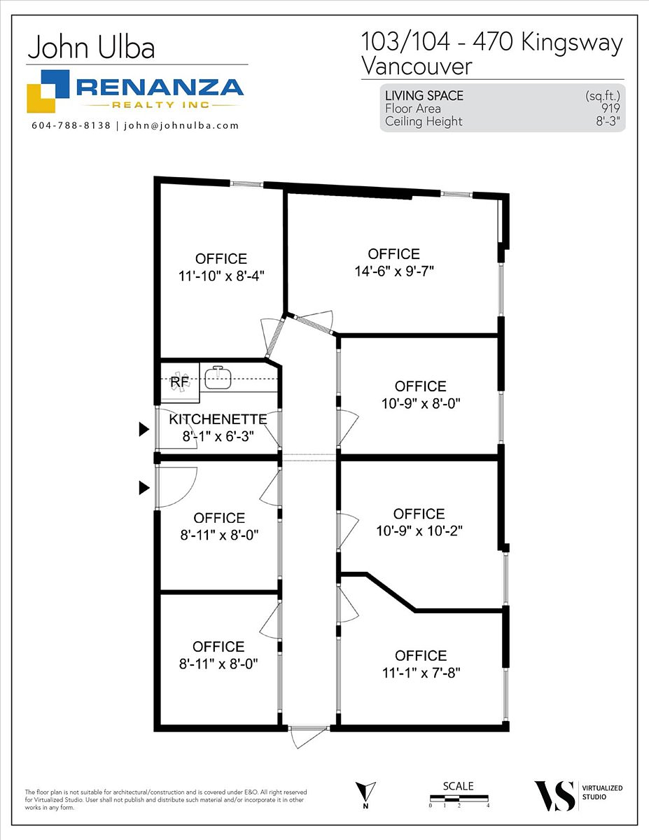 103/104 - 103/104, 470 Kingsway, Vancouver, BC floorplan