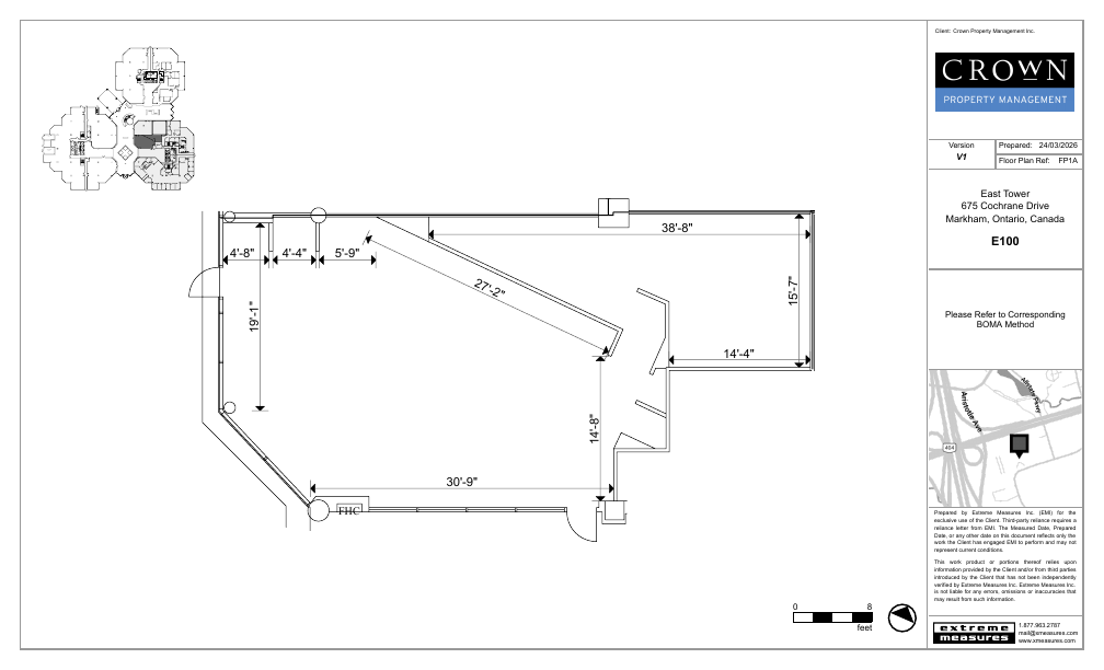100 - 675 Cochrane Drive, Markham, ON floorplan