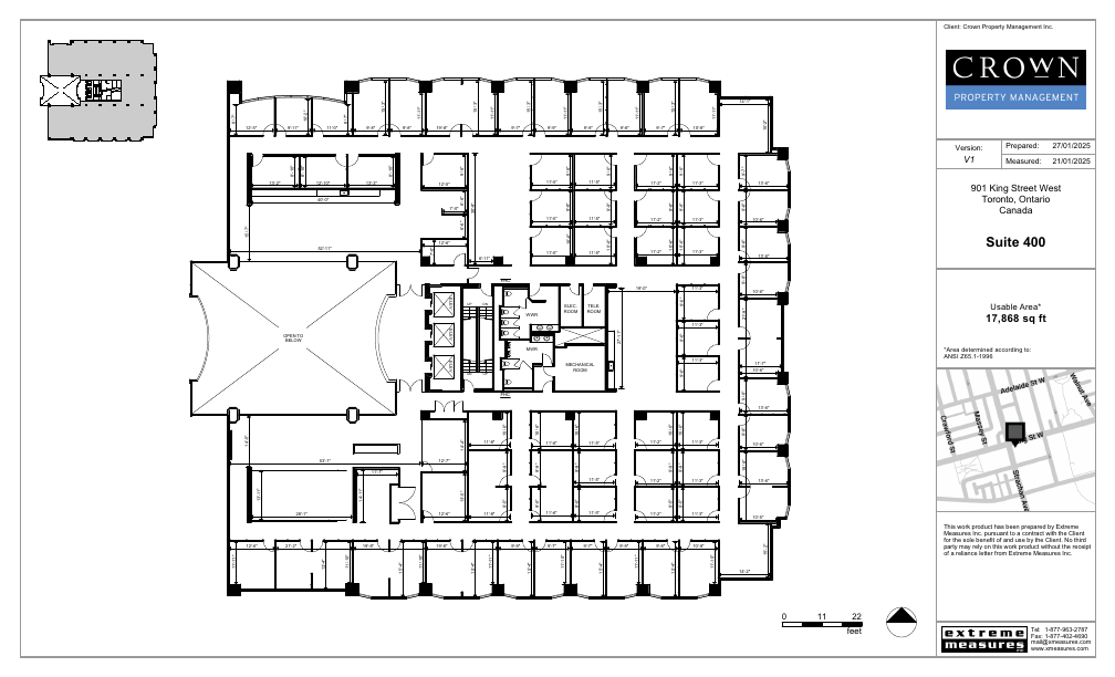 400 - 901 King Street West, Toronto, ON floorplan