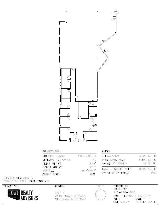 1-2810 - Argentia Road, Mississauga, ON floorplan