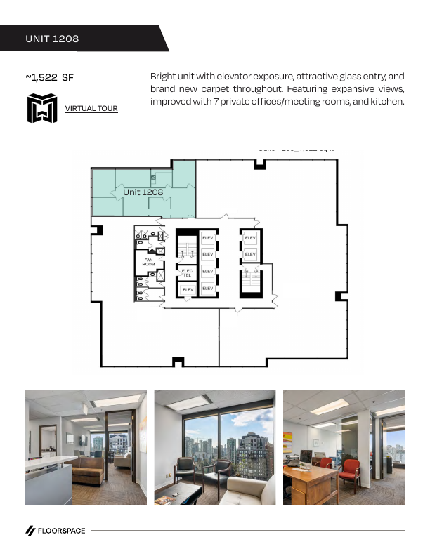 1208 - 808 Nelson Street, Vancouver, BC floorplan