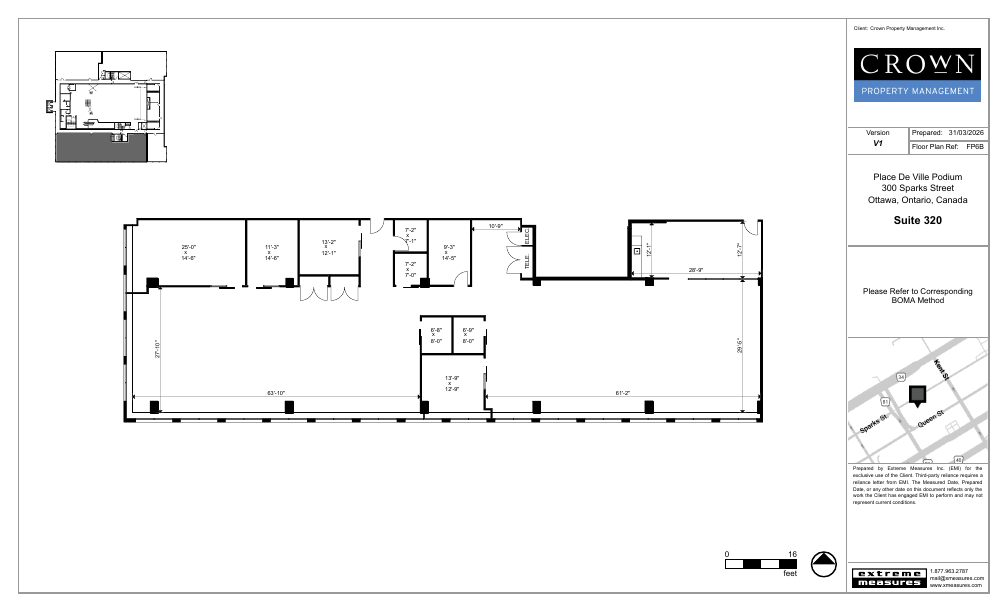 320 - 300 Sparks Street, Ottawa, ON floorplan