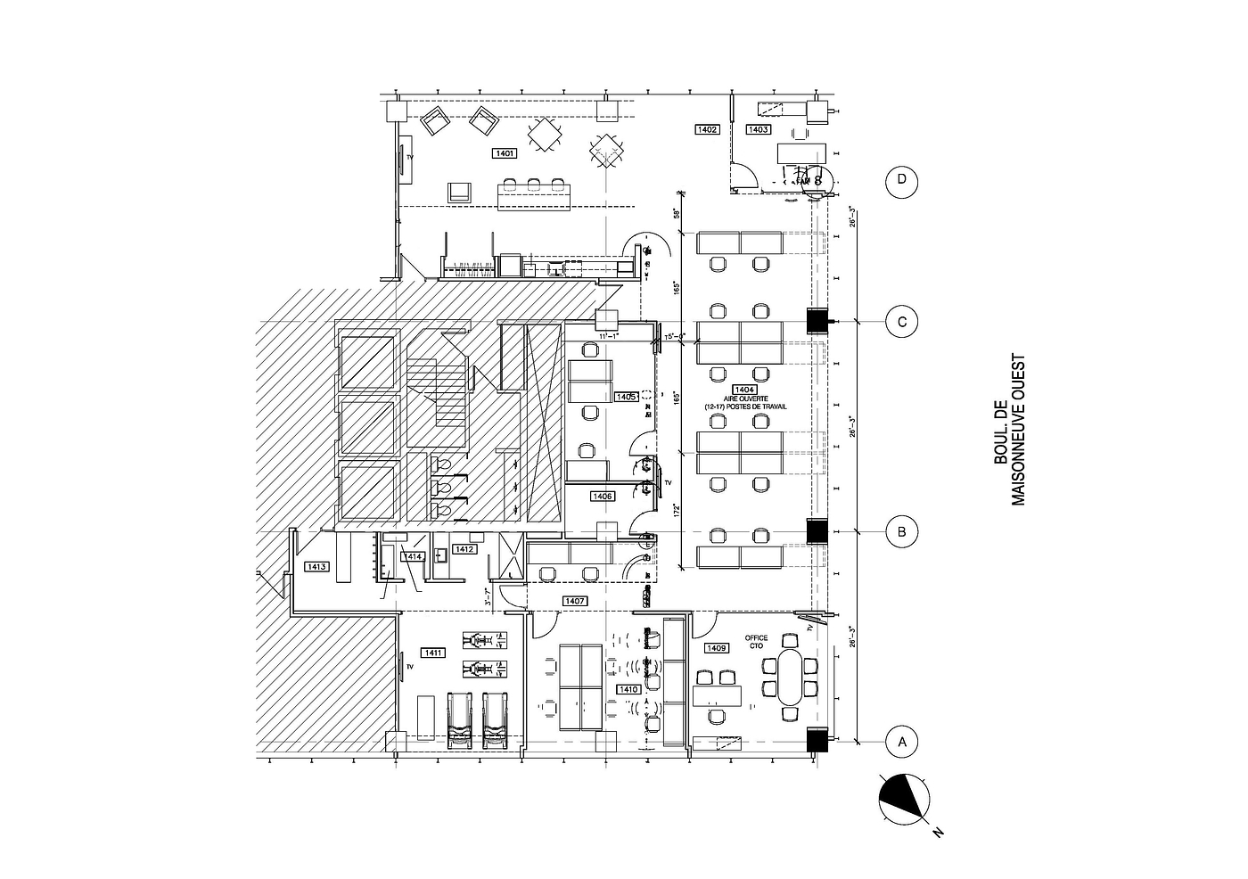 1456 - 1 Westmount Sq, Westmount, QC floorplan
