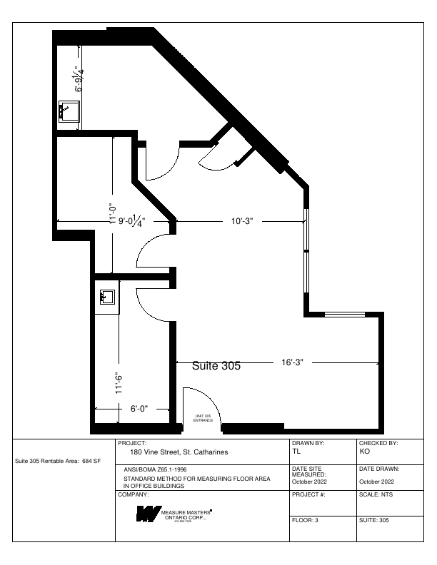 305 - 180 Vine Street South, St. Catharines, ON floorplan
