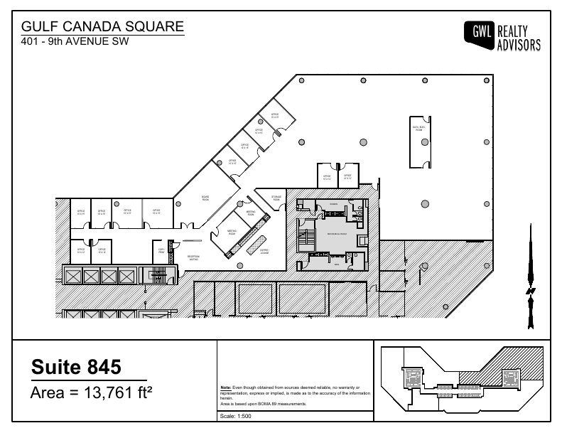 845 - Show Suite - 401 9 Avenue Southwest, Calgary, AB floorplan