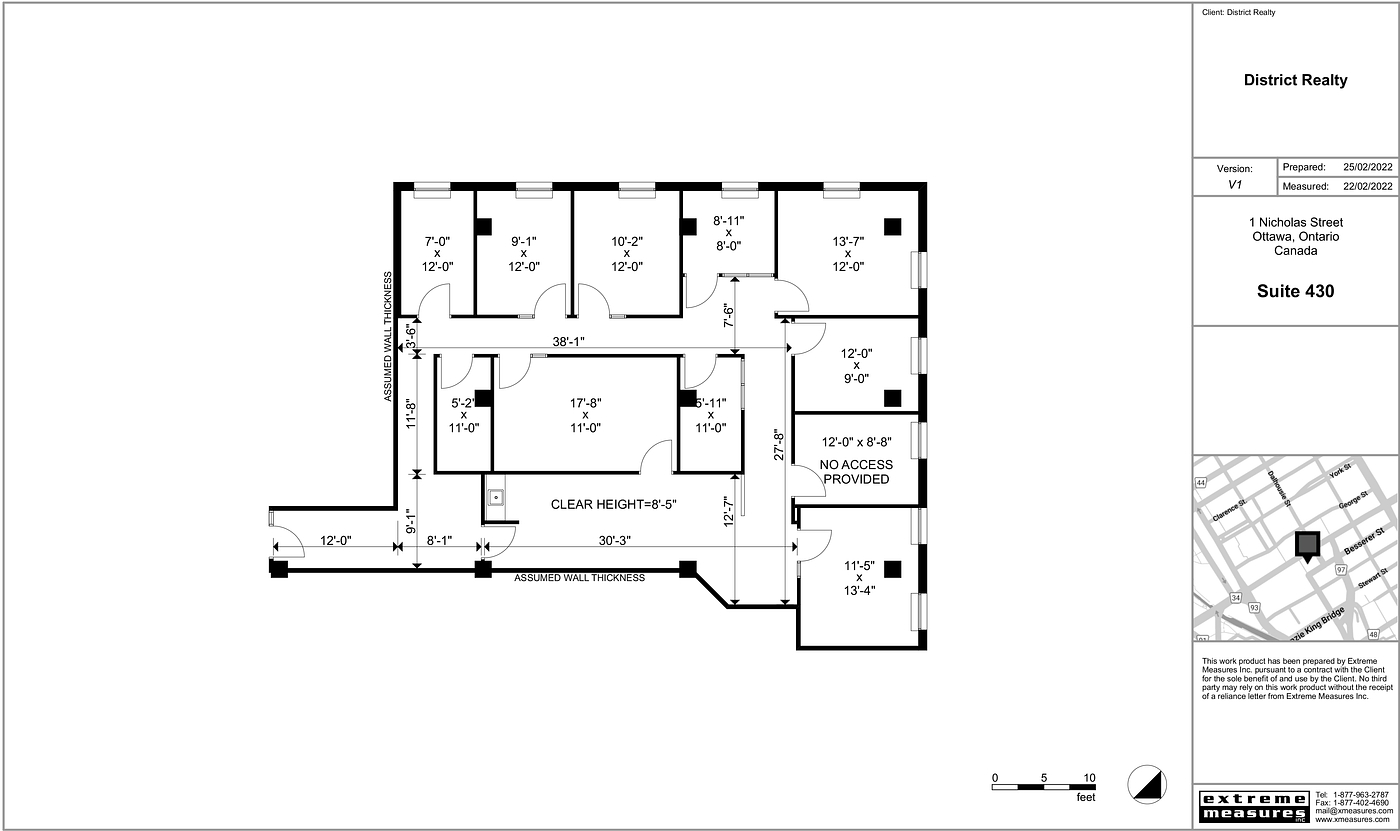 430 - 1 Nicholas Street, Ottawa, ON floorplan