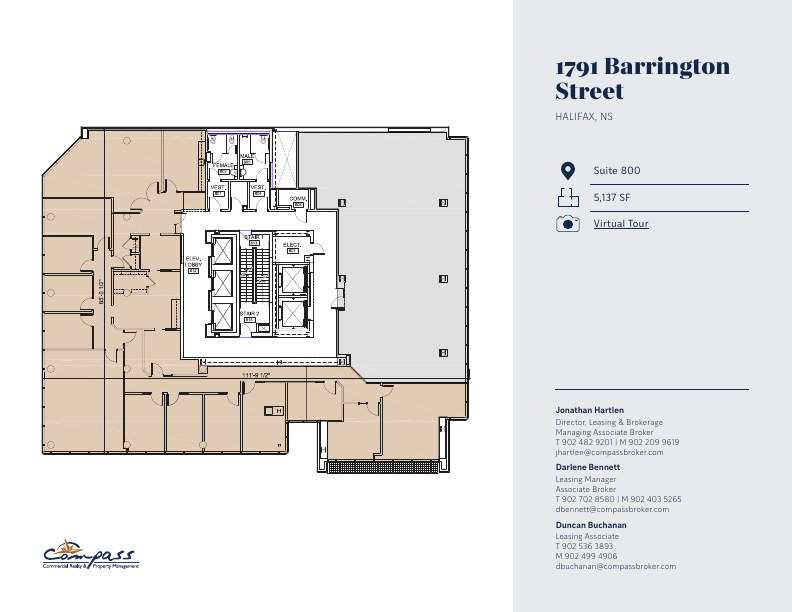 800 - 1791 Barrington Street, Halifax, NS floorplan