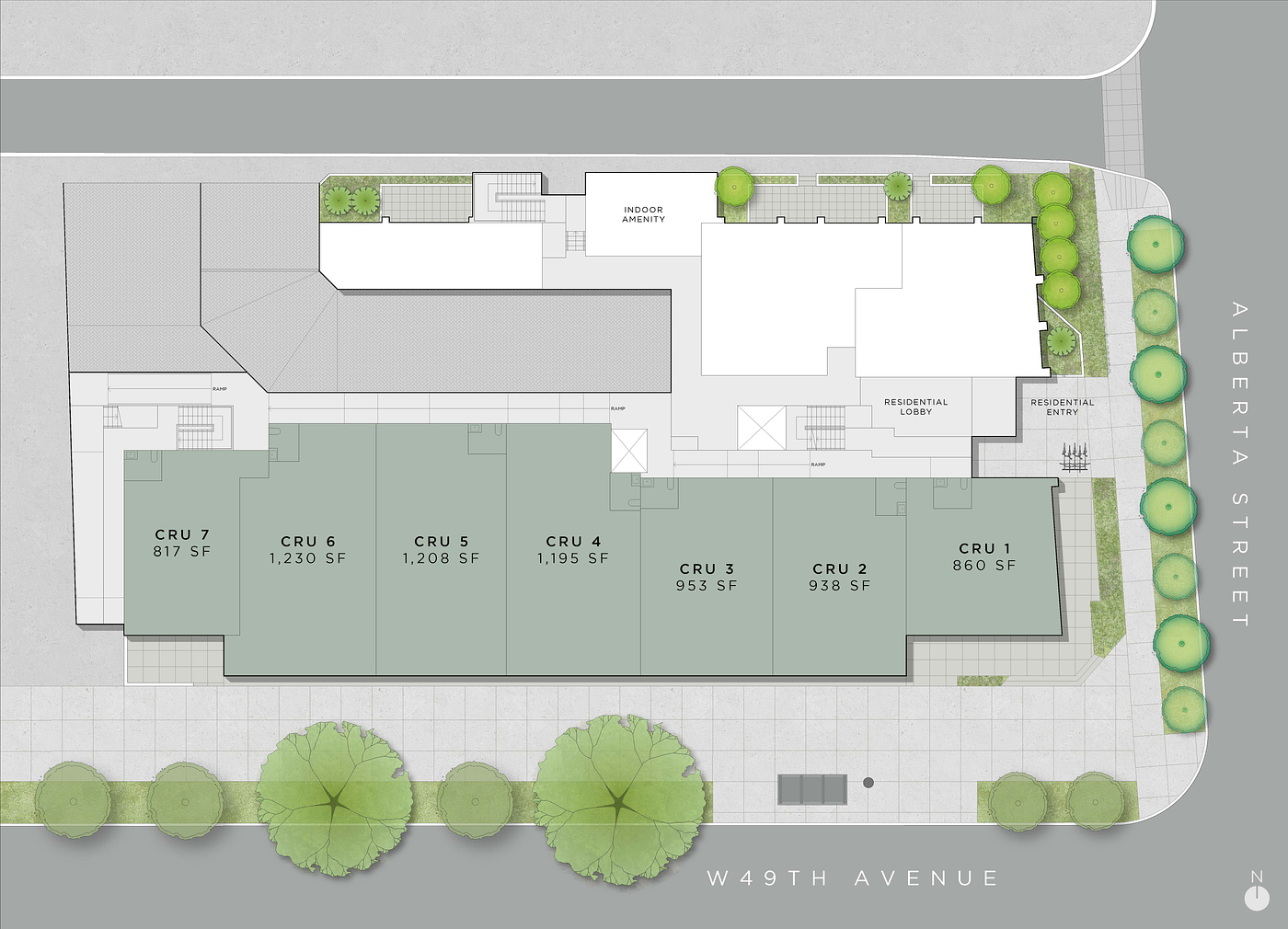 CRU 5 - 319 West 49th Avenue, Vancouver, BC floorplan