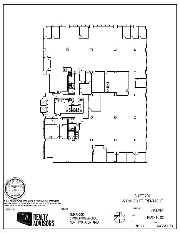 200 - 5 Park Home Avenue, Toronto, ON floorplan