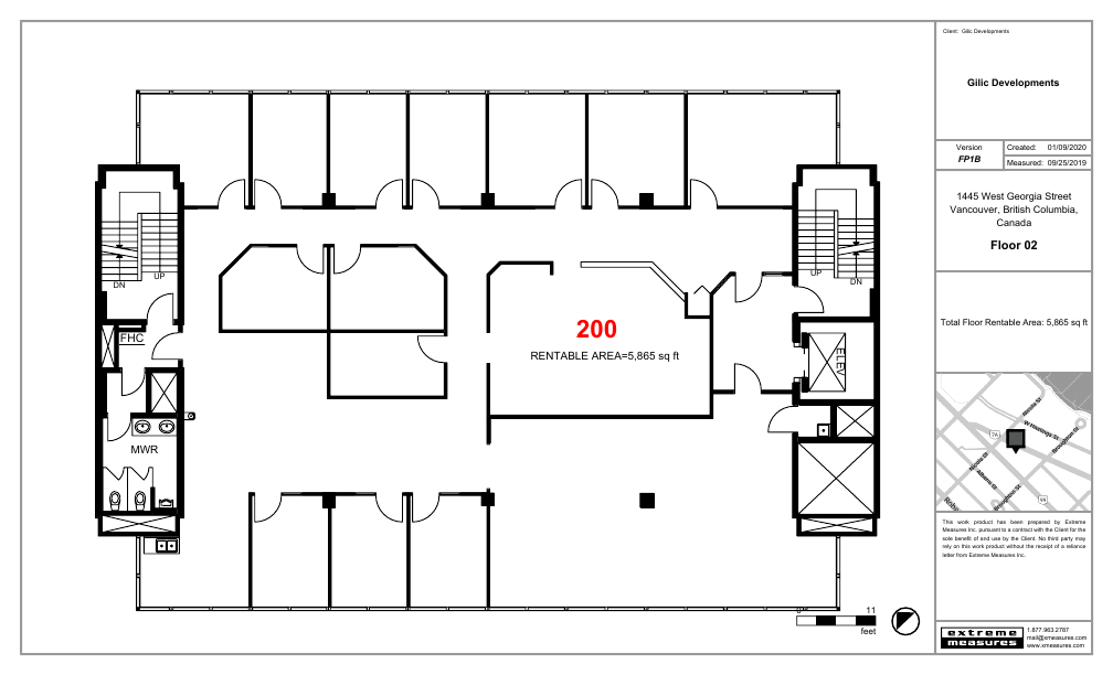 200 - 1445 West Georgia Street, Vancouver, BC floorplan