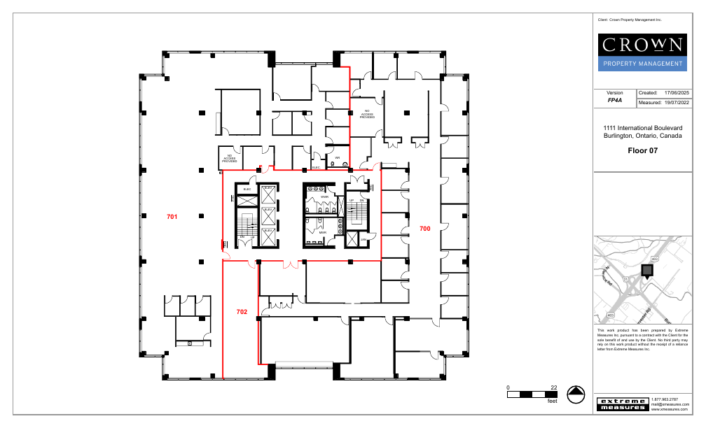 702 - 1111 International Boulevard, Burlington, ON floorplan