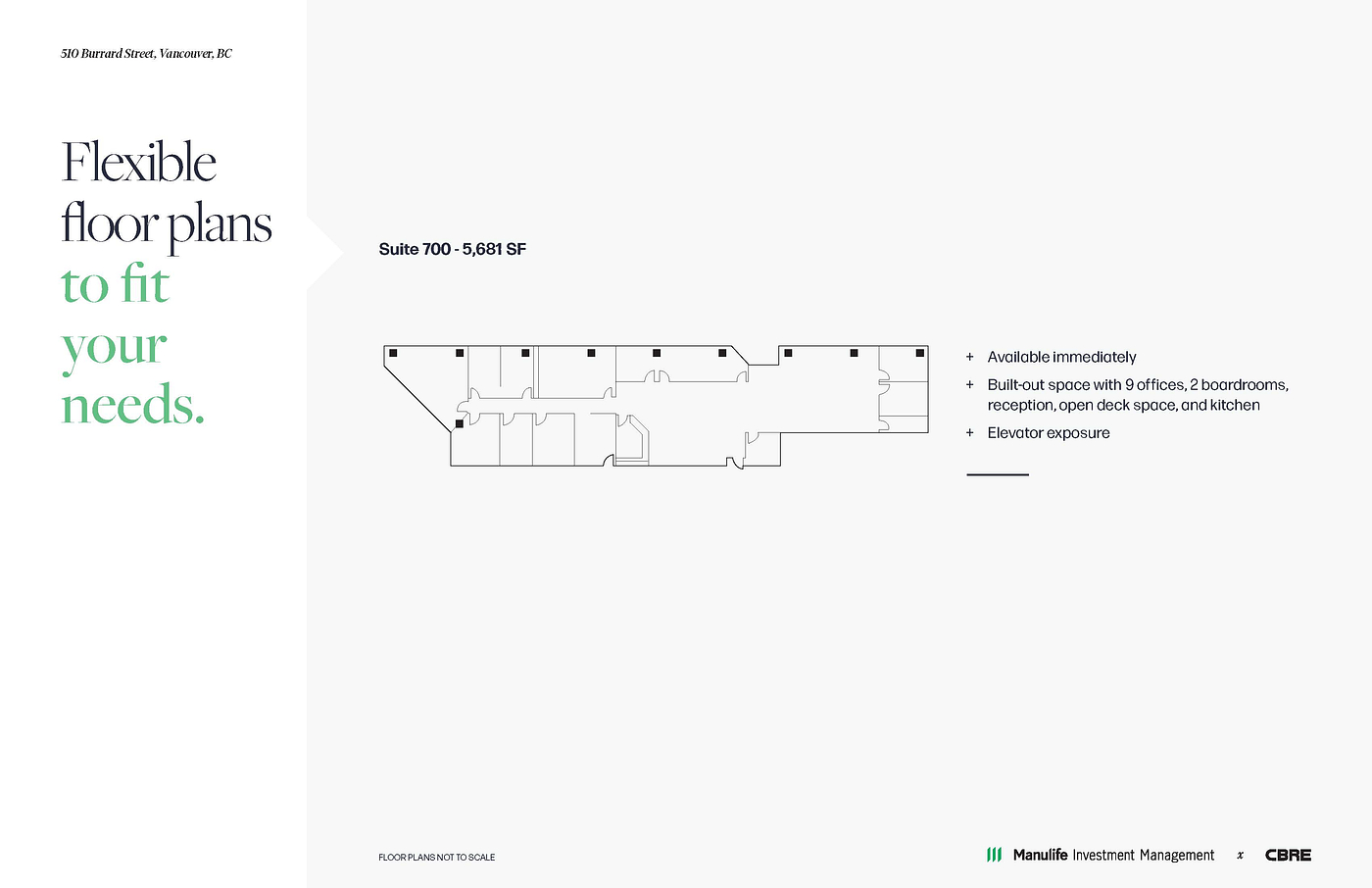 700 - 510 Burrard Street, Vancouver, BC floorplan
