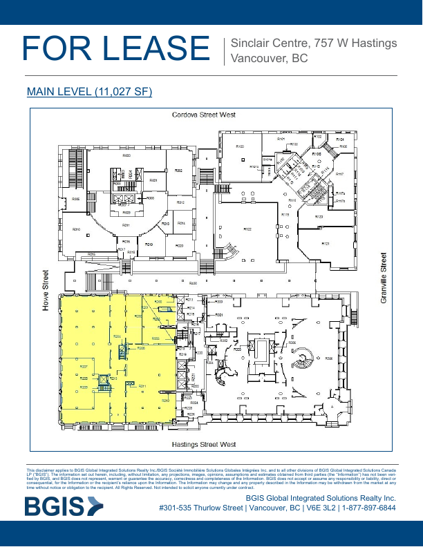 R112 - 757 West Hastings Street, Vancouver, BC floorplan