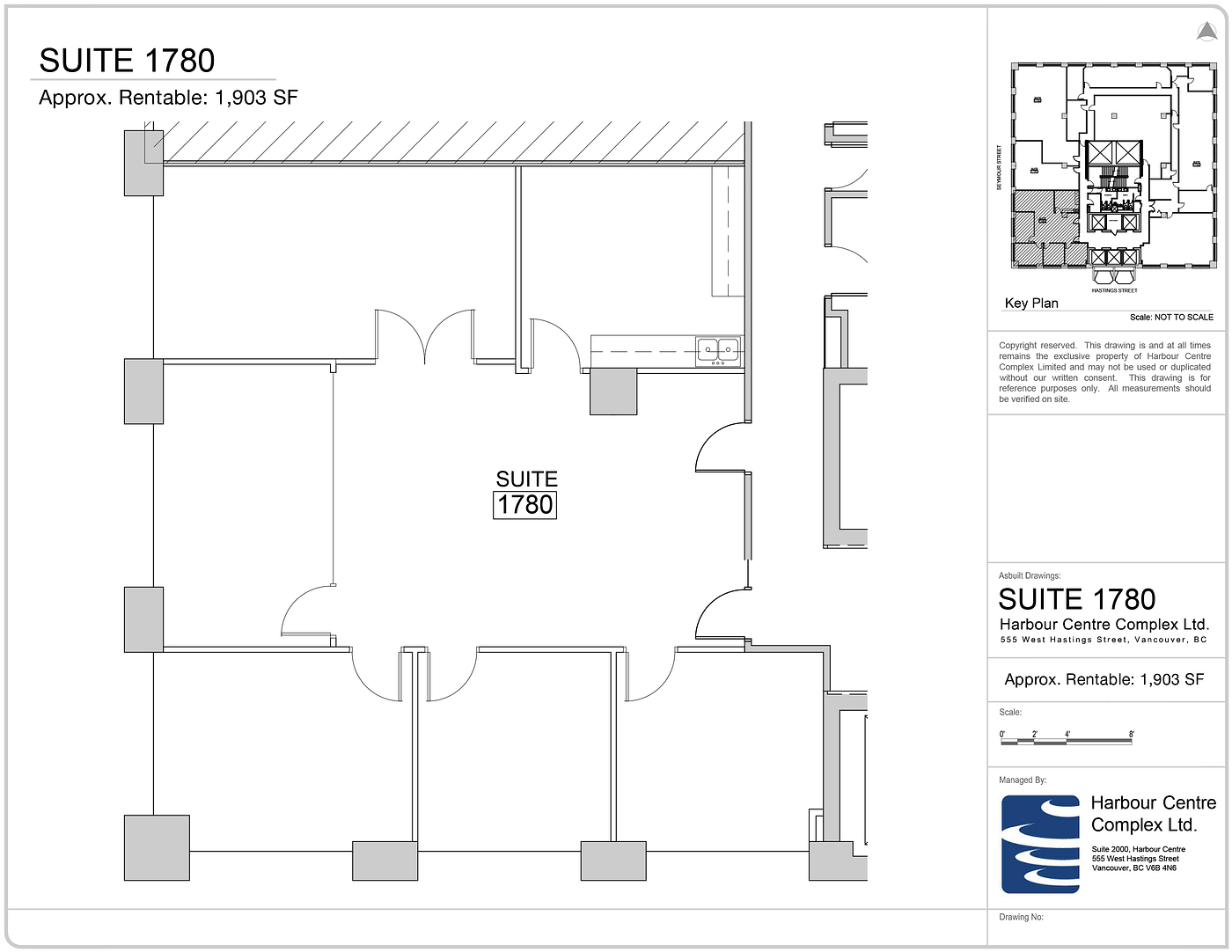 1780 - 555 West Hastings Street, Vancouver, BC floorplan