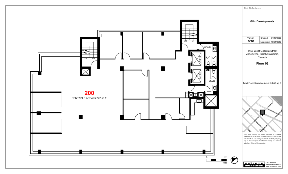 200 - 1455 West Georgia Street, Vancouver, BC floorplan