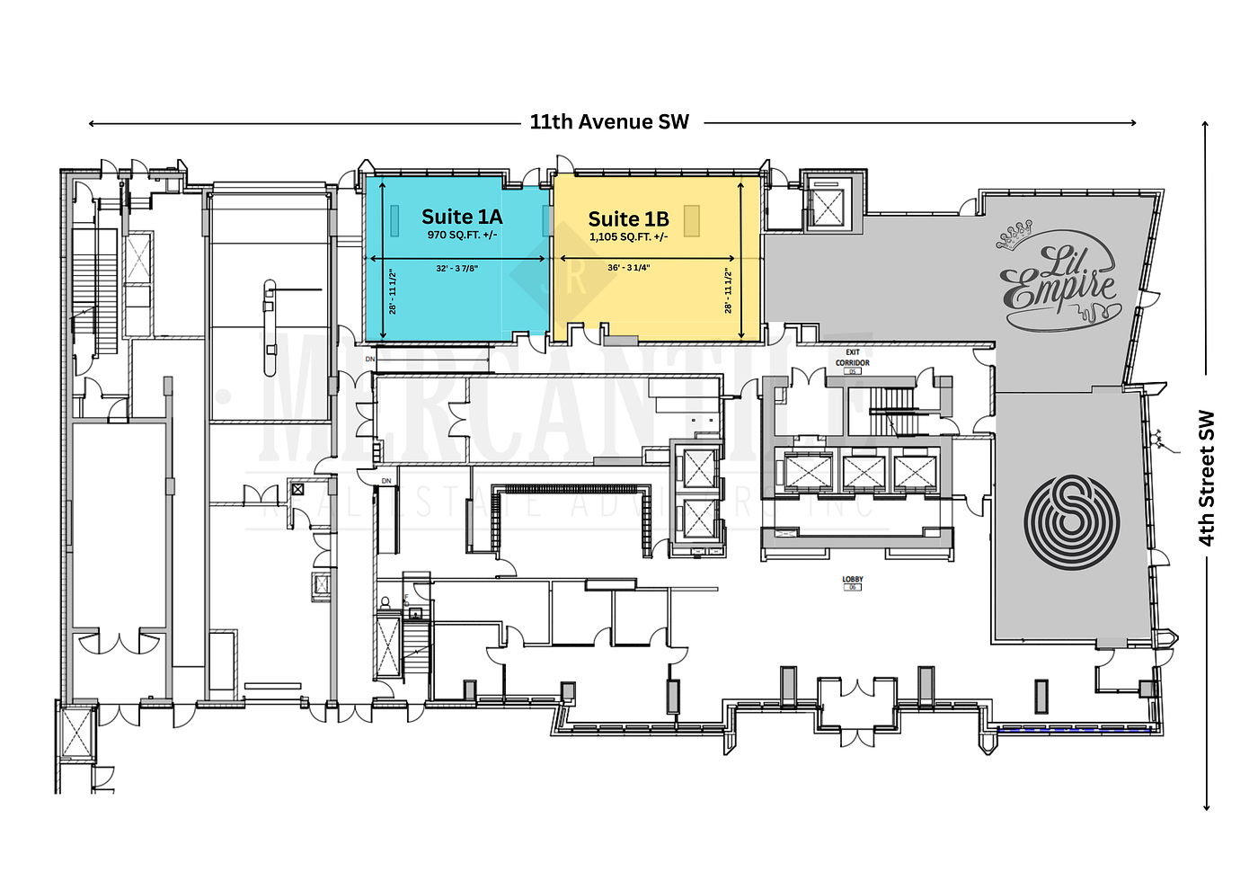 Suite 1 - 1111 4 Street Southwest, Calgary, AB floorplan