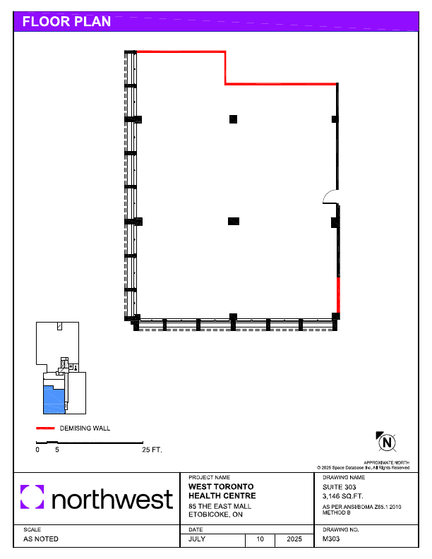 303 - 85 The East Mall, Toronto, ON floorplan