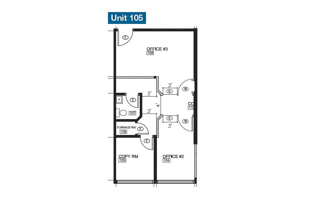 105 - 8584 Granville St, Vancouver, BC floorplan