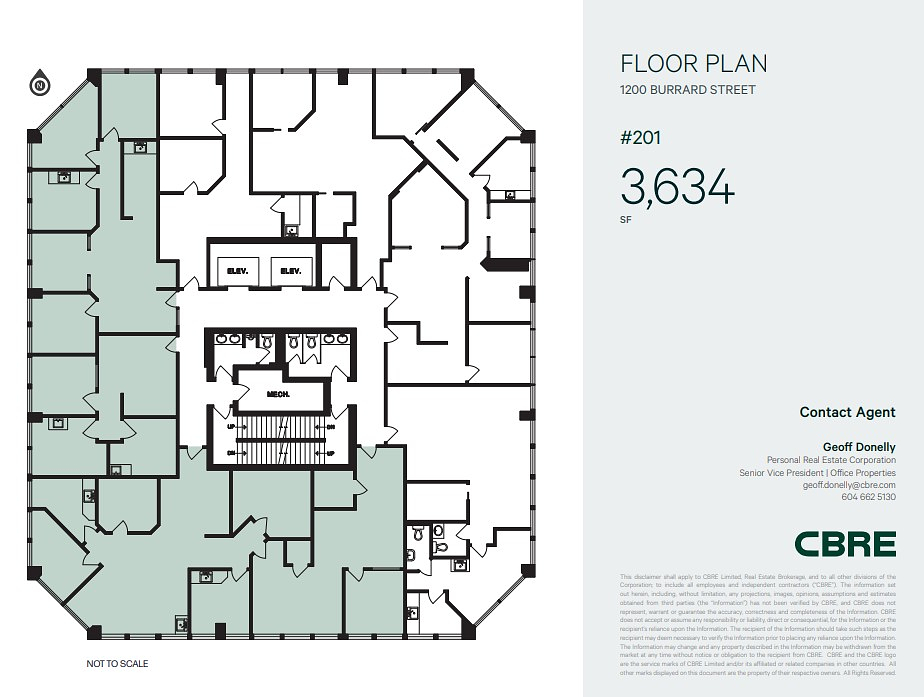 201 - 1200 Burrard Street, Vancouver, BC floorplan