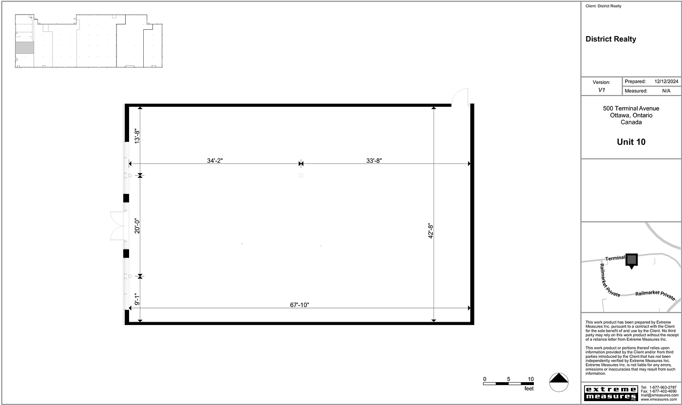 10 - 500 Terminal Avenue, Ottawa, ON floorplan