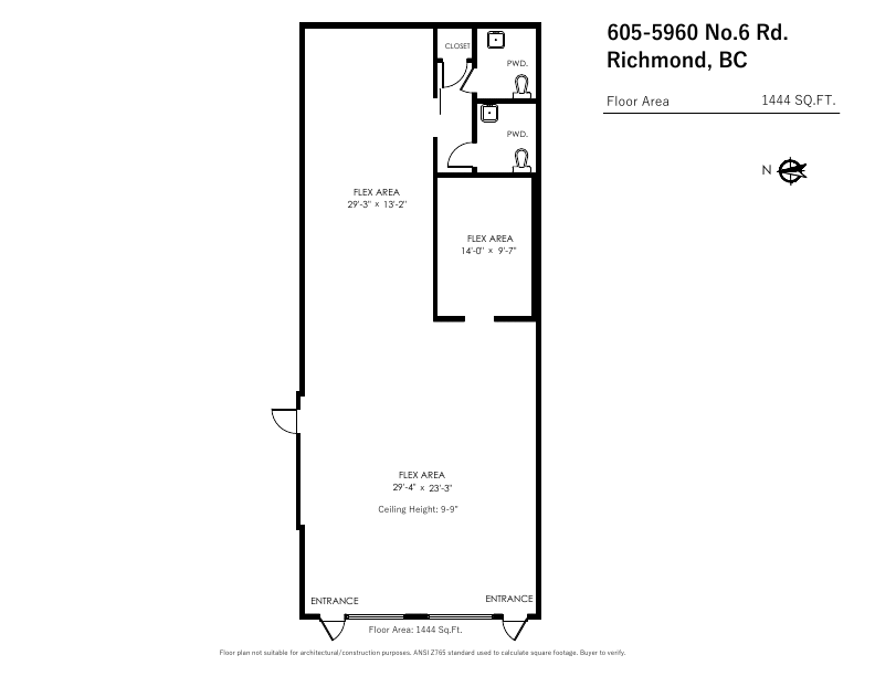 603-605 - 5960 Number 6 Road, Richmond, BC floorplan