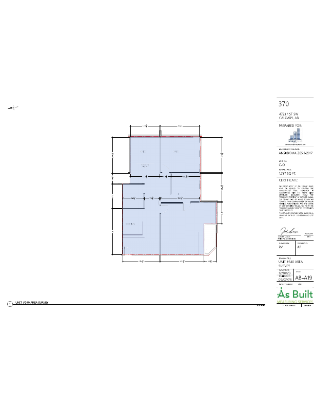 370 - 4723 1st Street Southwest, Calgary, AB floorplan