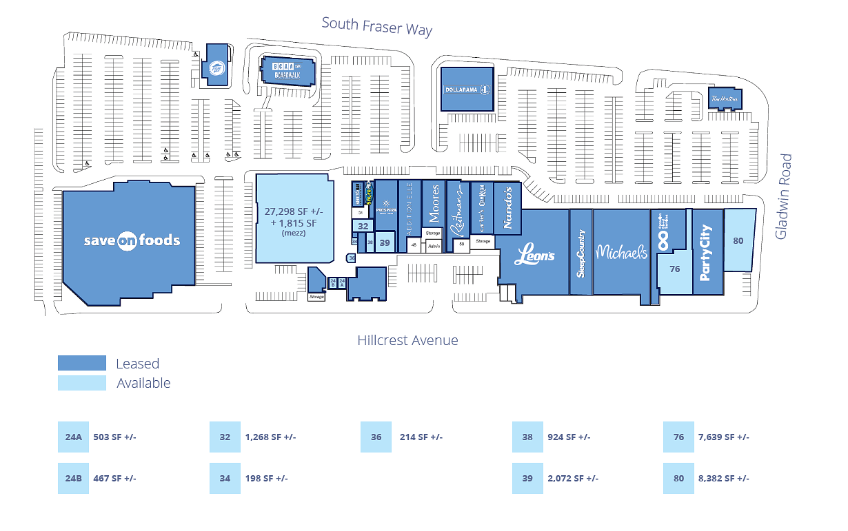 32650 - 32700 South Fraser Way, Abbotsford, BC floorplan