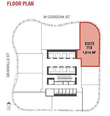 710 - 320 Granville Street, Vancouver, BC floorplan