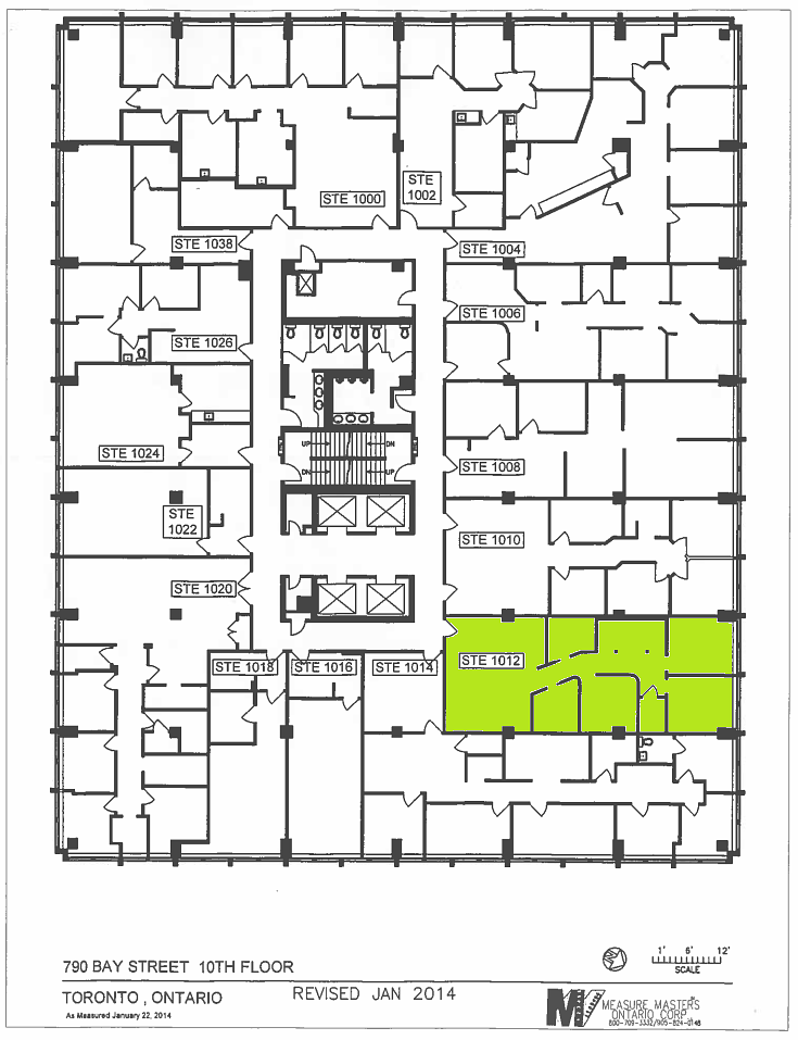 1012 - 790 Bay St, Toronto, ON floorplan