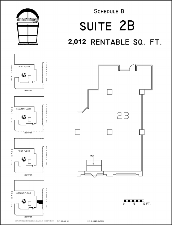 2B - 219D Dufferin Street, Toronto, ON floorplan