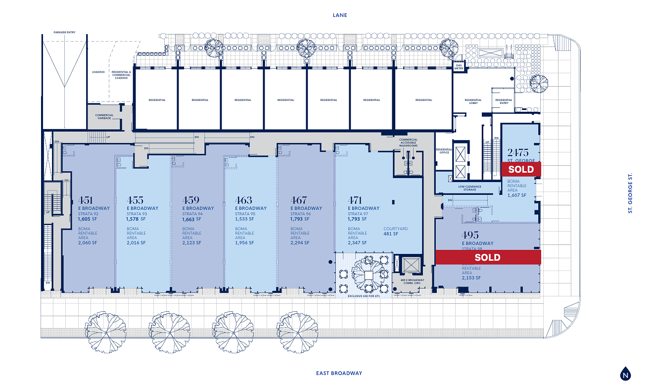 463 - 463 East Broadway, Vancouver, BC floorplan