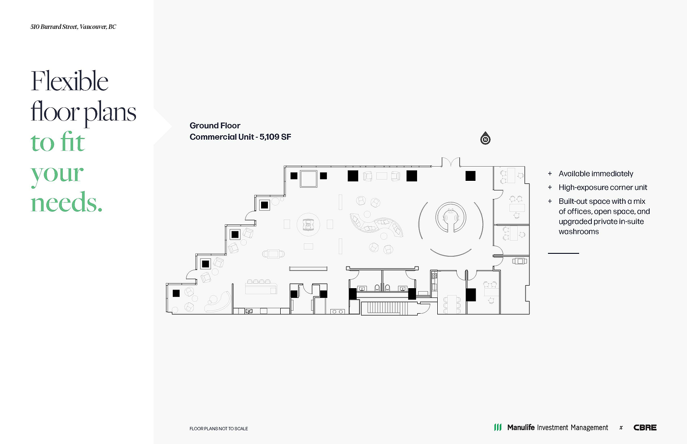 Ground Floor - 510 Burrard Street, Vancouver, BC floorplan