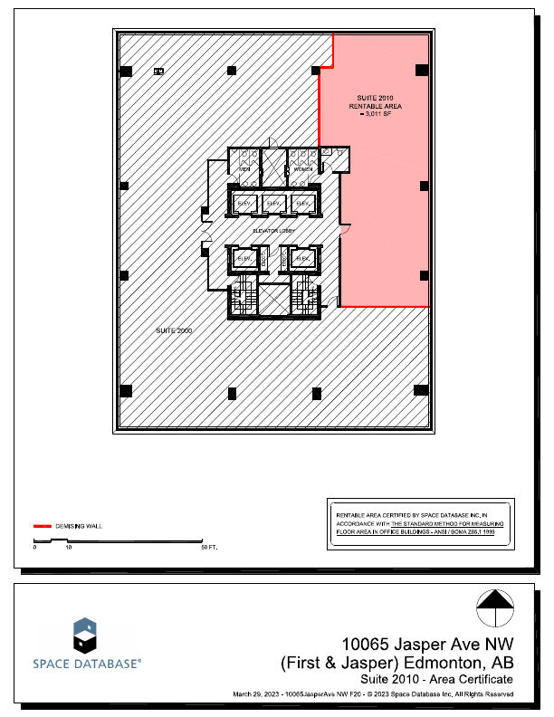 2010 - 10065 Jasper Avenue, Edmonton, AB floorplan