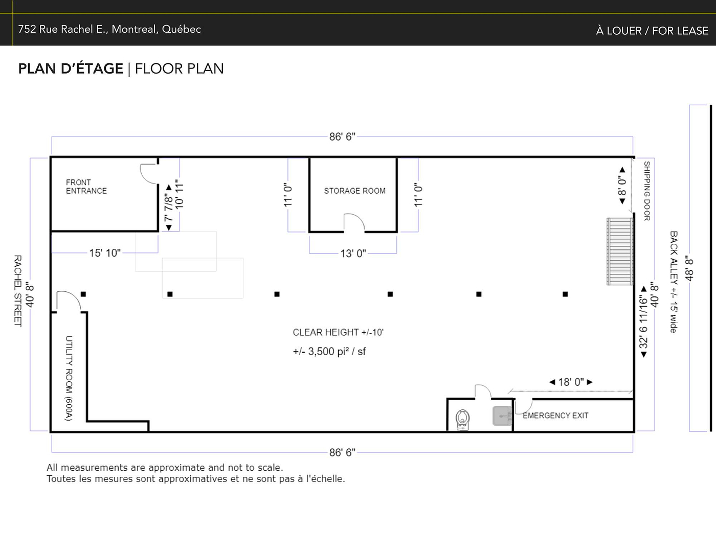 752 Rue Rachel Est, Montréal, QC floorplan