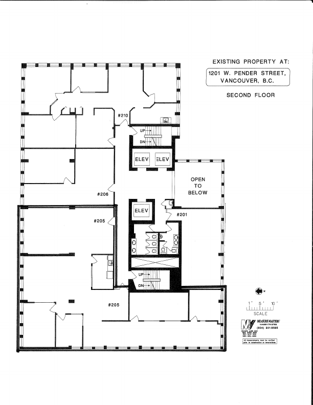 205 - 1201 West Pender Street, Vancouver, BC floorplan