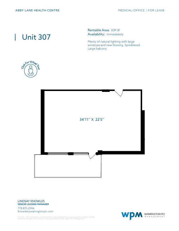 Suite 307 - 107-15331 16 Avenue, Surrey, BC floorplan
